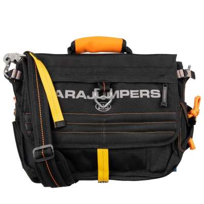 Laptop Bag with many Pockets Black Orange