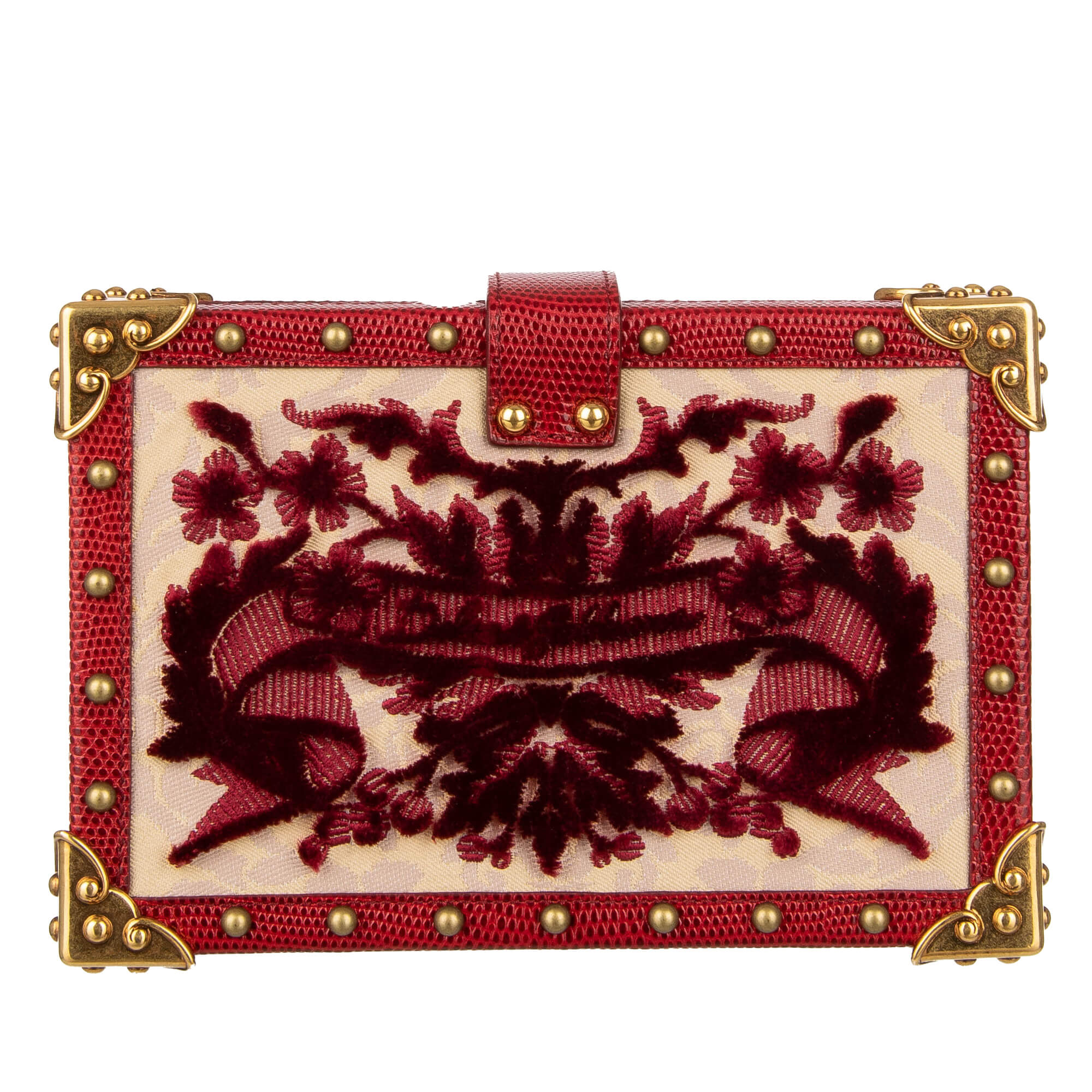 Dolce and gabbana red velvet box top