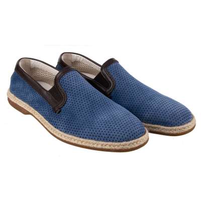 Wildleder Loafer MONDELLO Blau Braun