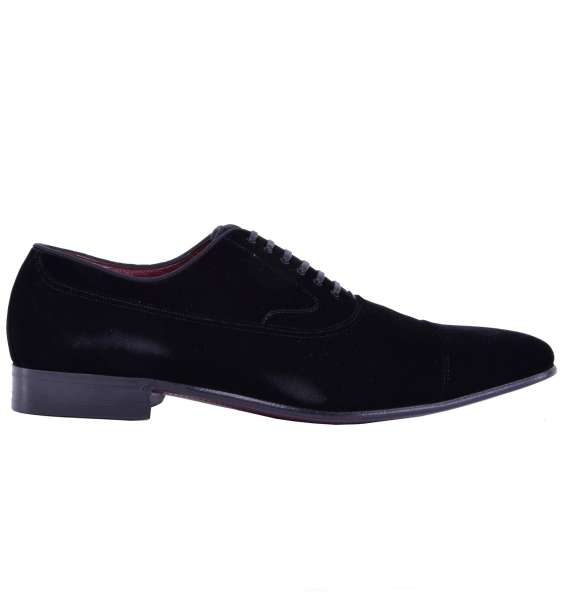 Broque Velour Shoes "VENEZIA" by DOLCE & GABBANA Black Label