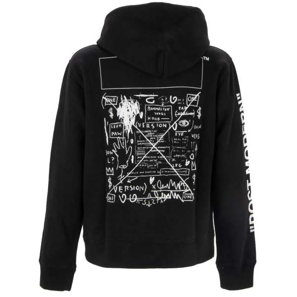 Cotton hooded sweater / hoodie from limited edition with graphic and logo print by OFF-WHITE Virgil Abloh