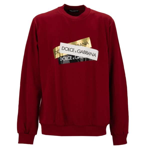 Cotton sweater / sweatshirt with Logo application by DOLCE & GABBANA