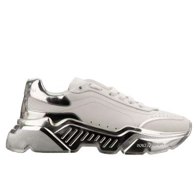 Woman Leather Sneaker DAYMASTER Silver White