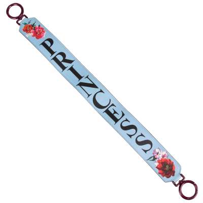 Rose Princess Leather Bag Strap Handle Purple Blue