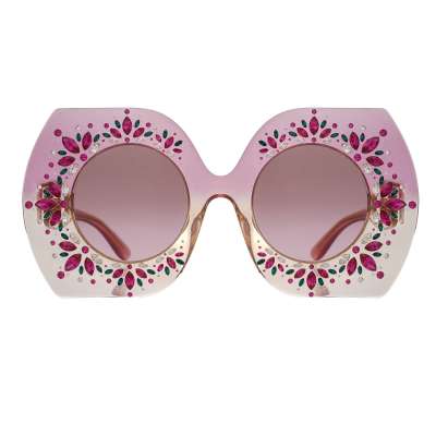 Limited Edition Kristall Sonnenbrille DG4315 Pink 