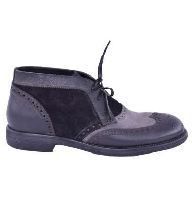 Bicolor Boots Black Grey