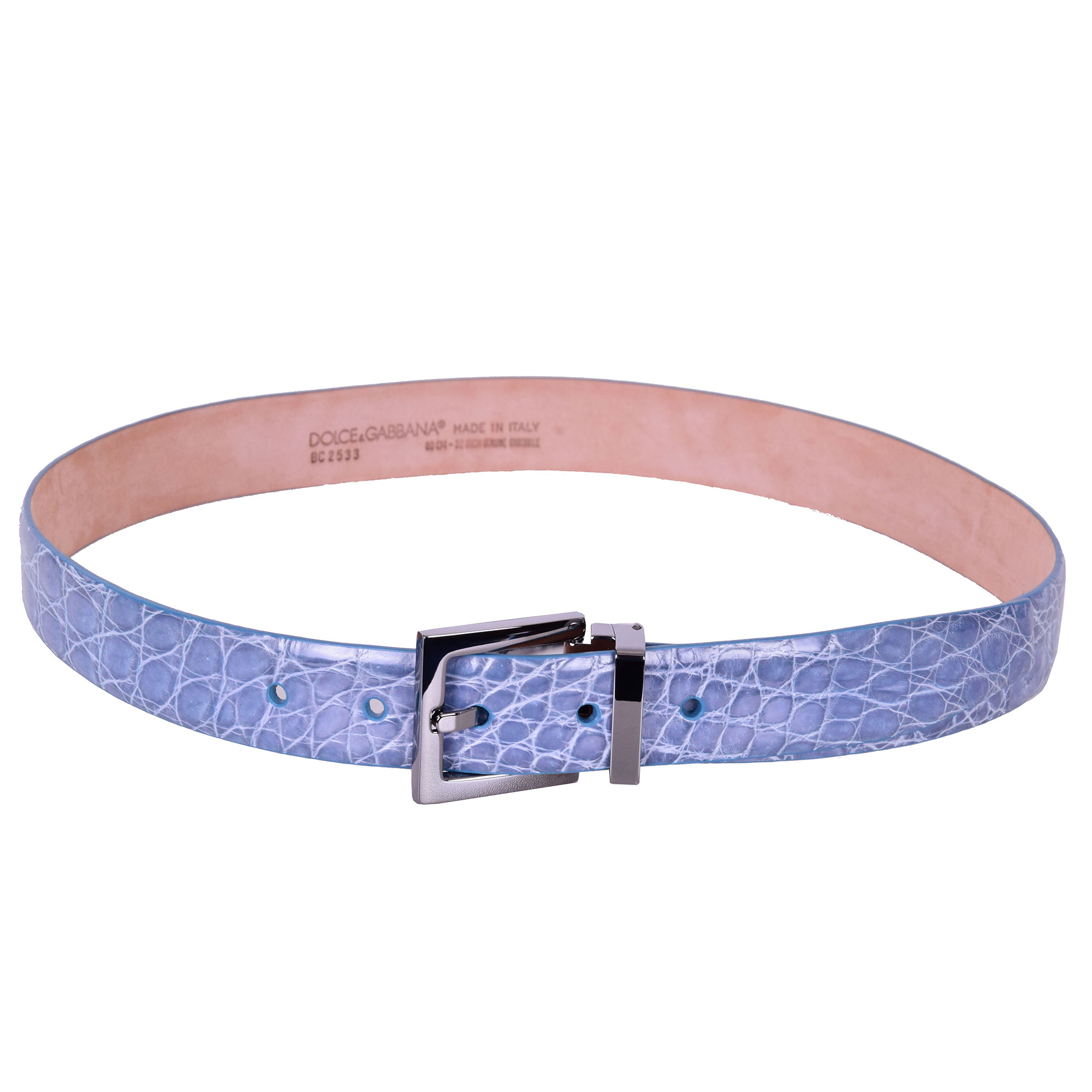 blue dolce and gabbana belt