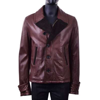 Nappa Leather Jacket Brown