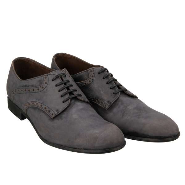 Vintage Design leather derby shoes by DOLCE & GABBANA