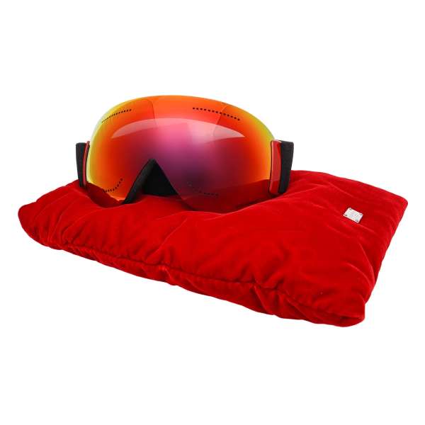 UNISEX Mirrored lense Ski Goggles BI0759 with black strap in red and orange by DOLCE & GABBANA