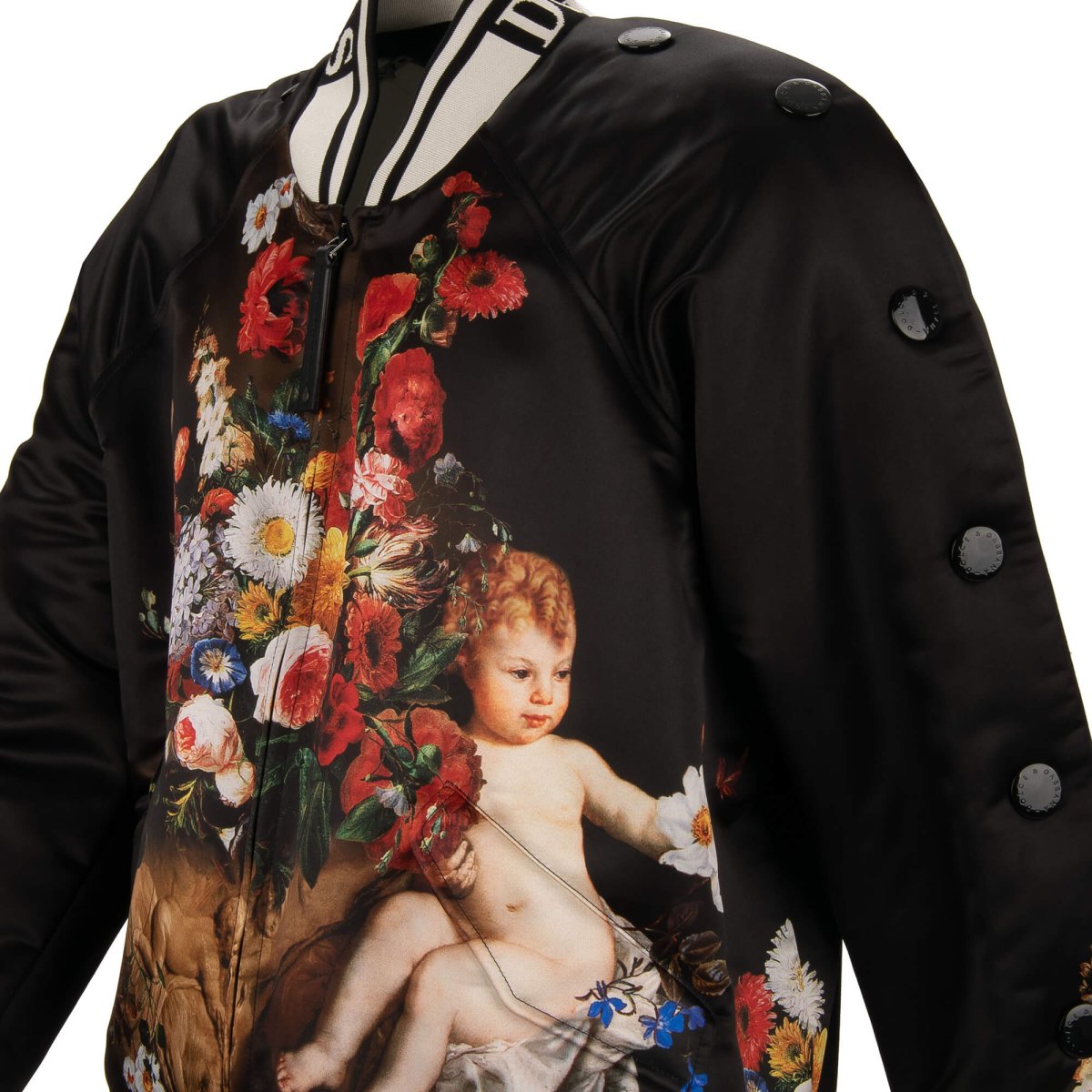 Dolce & Gabbana Wide Fit Baroque Jacket with Angel and