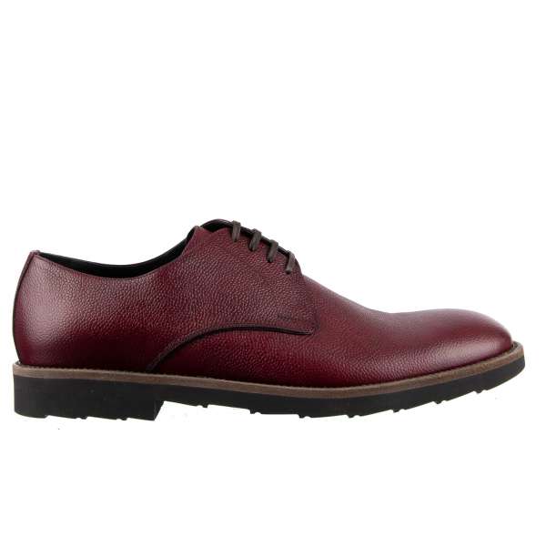 Textured leather lace up derby shoes MILANO by DOLCE & GABBANA