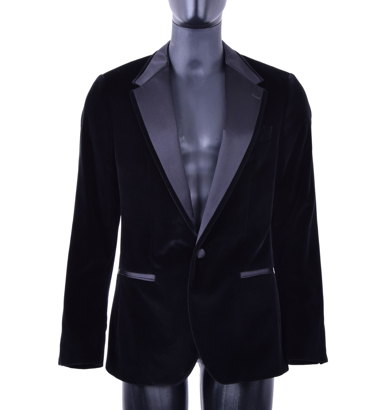 Dolce & Gabbana TAORMINA RUNWAY Velour Tuxedo Black | FASHION ROOMS