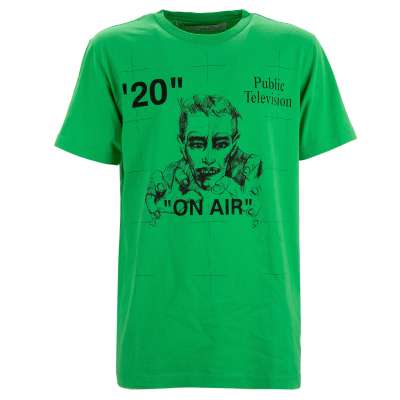 Virgil Abloh x Mirko Artist On Air Printed Cotton T-Shirt Green L