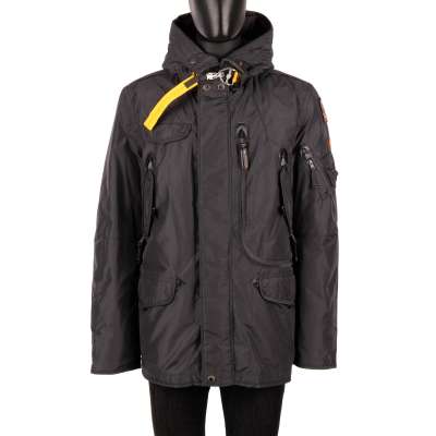 Parka Down Jacket RIGHT HAND BASE with Removable Lining Gray