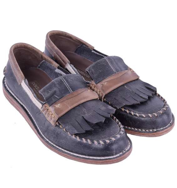 Feste Vintage Slipper von DOLCE & GABBANA Black Label