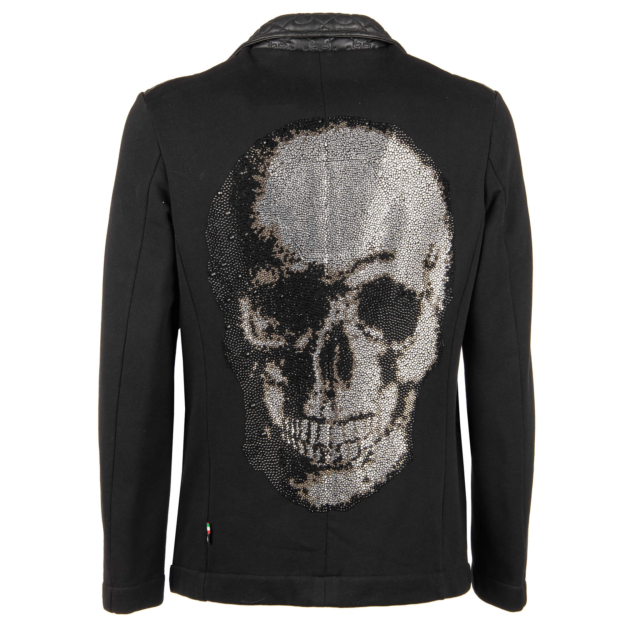 Black blazer with skull on back hotsell