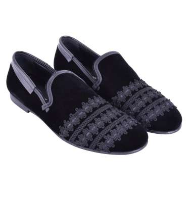 Velvet Loafer AMALFI with Embroidery
