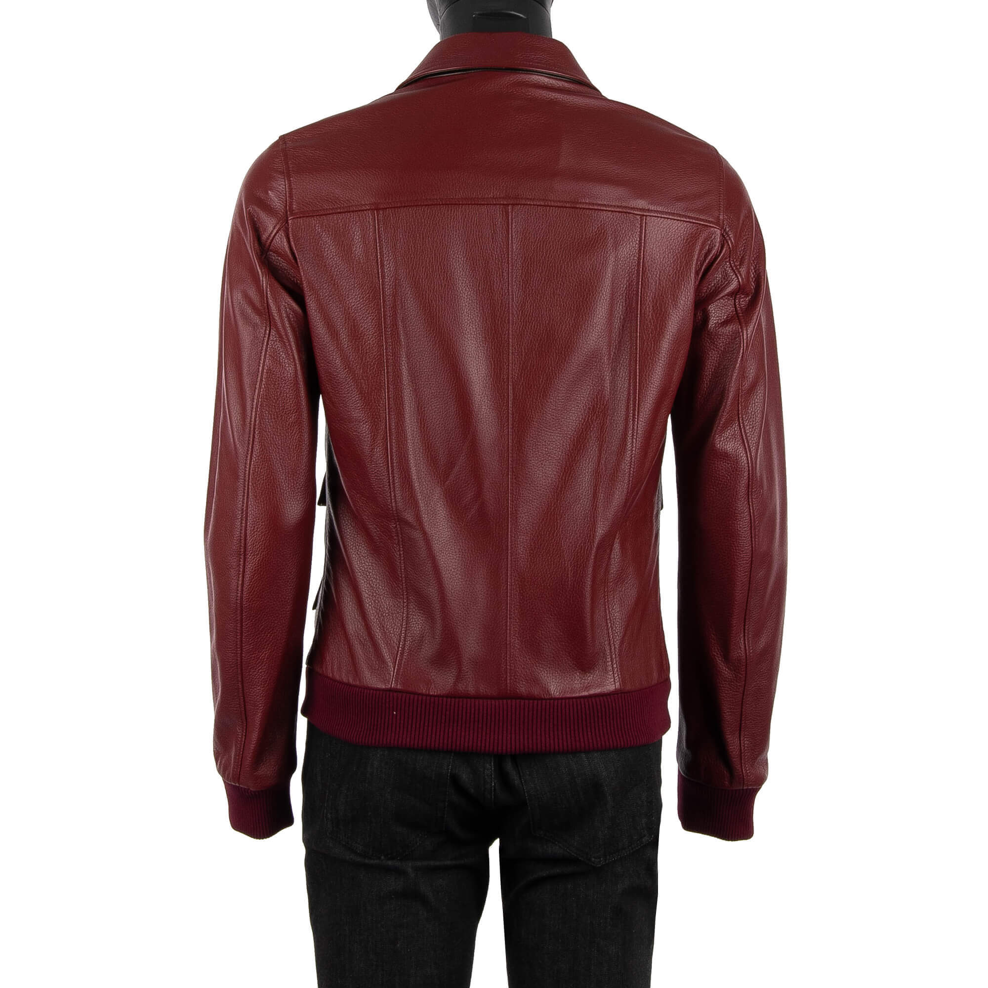 Olive Leather Jacket and Burgundy Leather Bag - Jeans and a Teacup