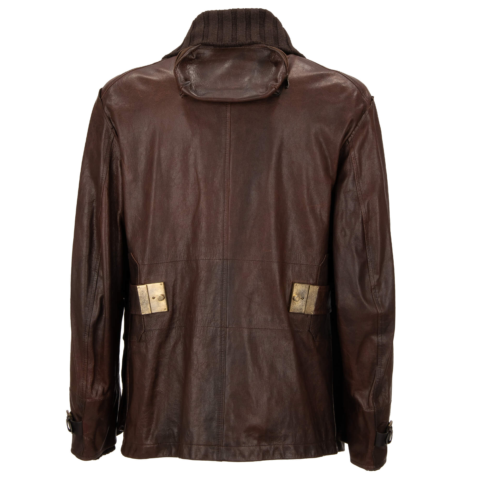 Dolce & Gabbana Leather Multi-Pocket Utility Jacket - ShopStyle