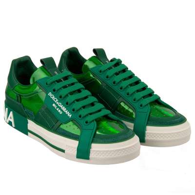 DG Logo Low Top Sneaker DONNA Grün Weiß 39 US 9