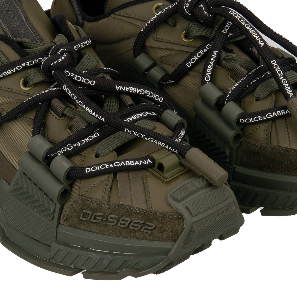 Dolce & Gabbana DG Logo Low-Top Sneaker SPACE Military Green
