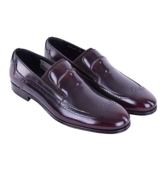 Elastische Loafer MILANO aus glattem Kalbsleder von DOLCE & GABBANA