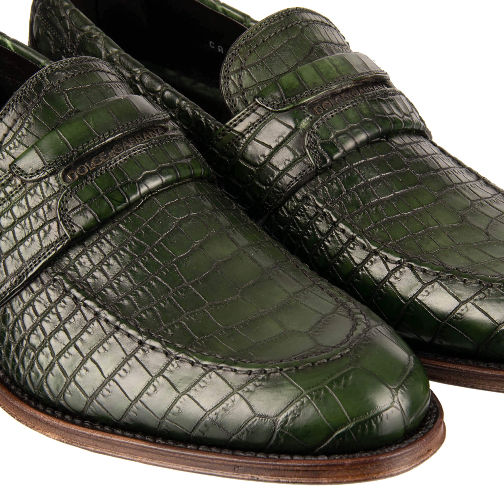 Dolce & Gabbana Crocodile Leather Loafer NAPOLI Green | FASHION ROOMS