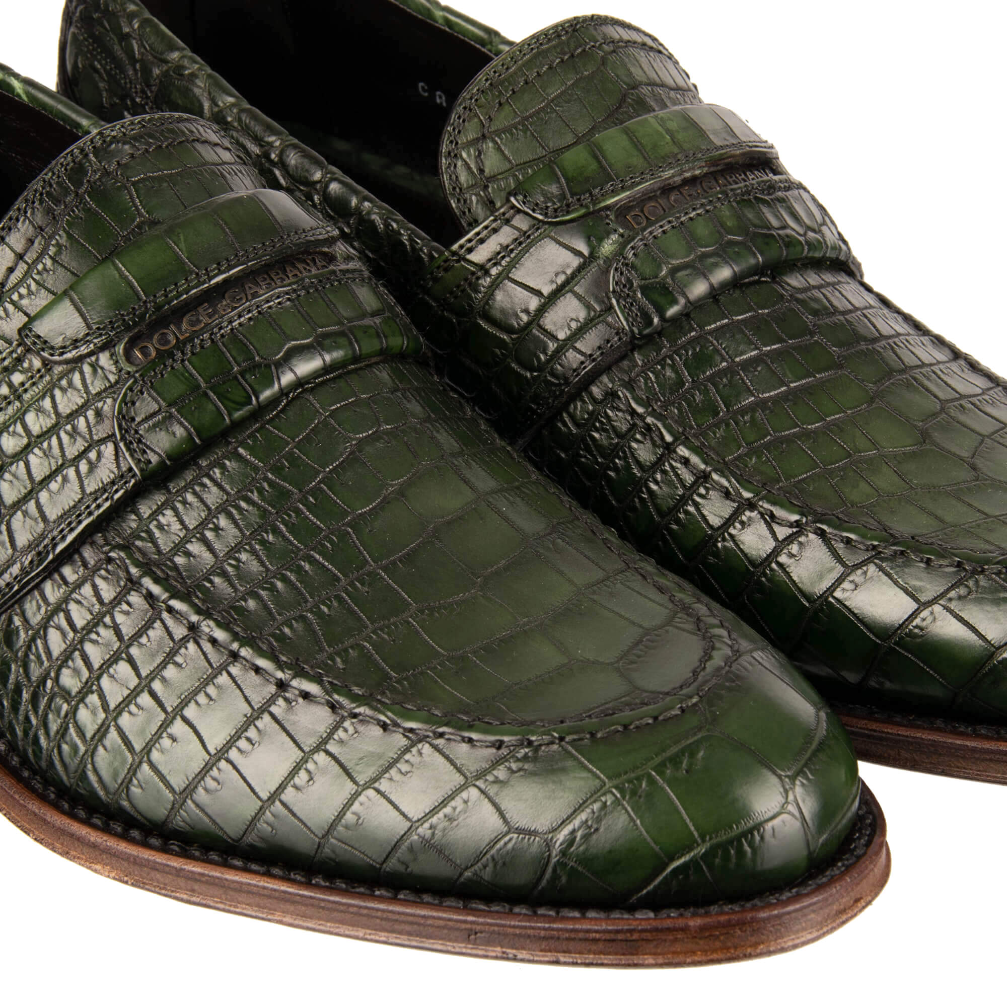 Dolce Gabbana Crocodile Leather Loafer NAPOLI Green FASHION ROOMS
