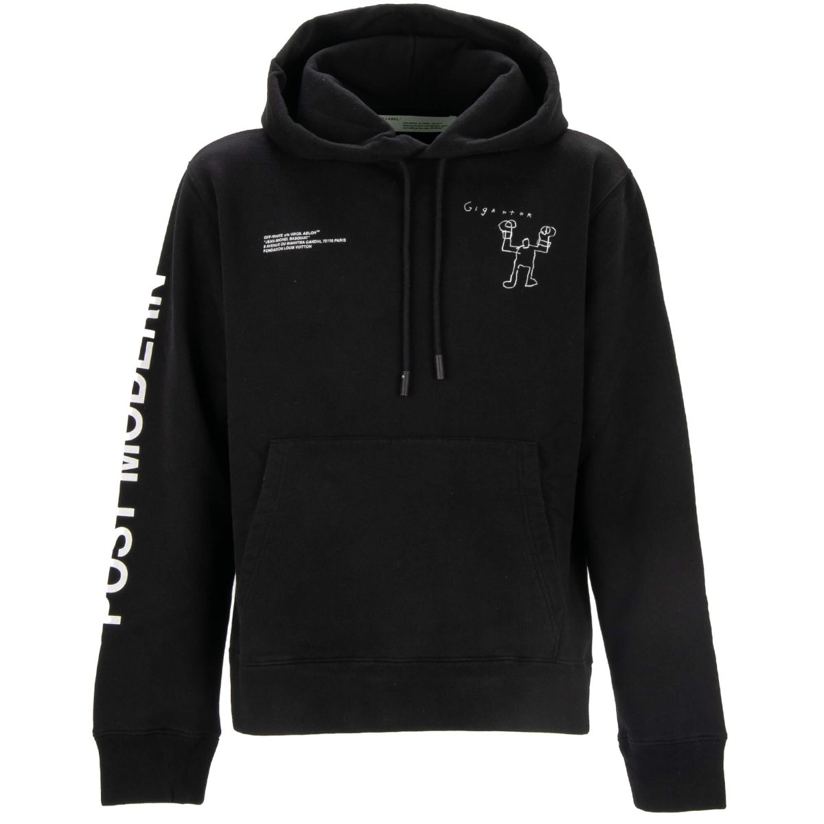 Off white postmodern hoodie top