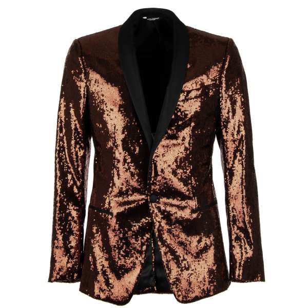 Full sequined tuxedo / blazer MARTINI with black shawl lapel by DOLCE & GABBANA