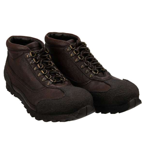 Hiking Style Deer Leather Boots by DOLCE & GABBANA