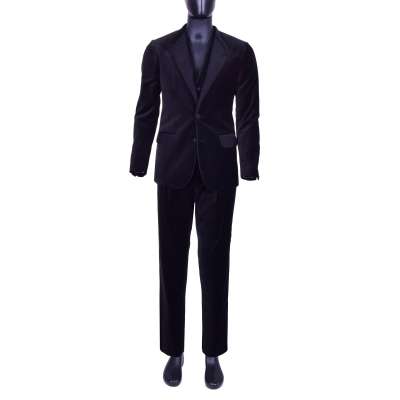 RUNWAY 3 Pieces Velvet Suit Black