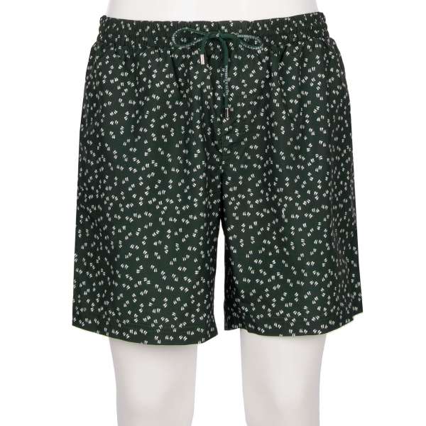 Printed Swim shorts / Board shorts with pockets, built-in-brief and logo by DOLCE & GABBANA Beachwear