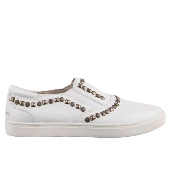 Studded Slip-On Sneaker LONDON with Logo by DOLCE & GABBANA