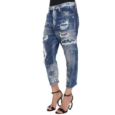 Boyfriend Cut Unique Denim Jeans Blue IT 38 XS S