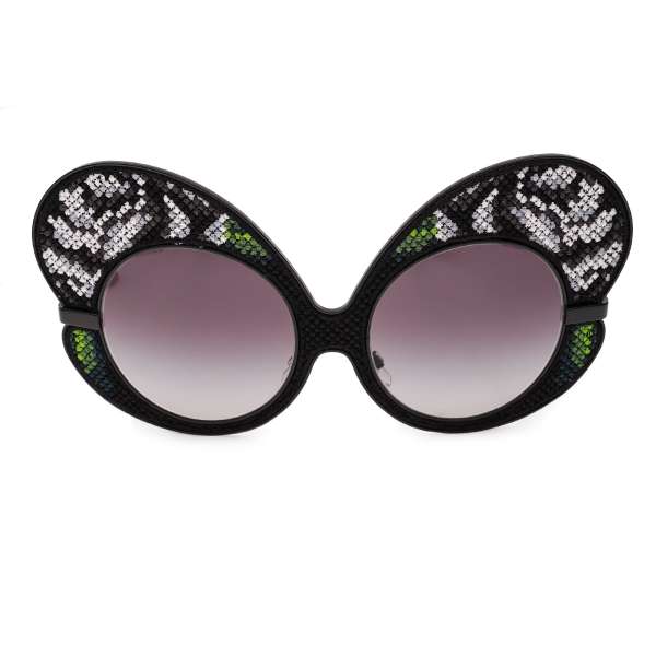 Dolce & Gabbana Special Edition Butterfly Sunglasses DG2163 with Flower  Embroidery Black | FASHION ROOMS