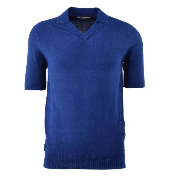 Knitted Cotton Polo-Shirt by DOLCE & GABBANA Black Label