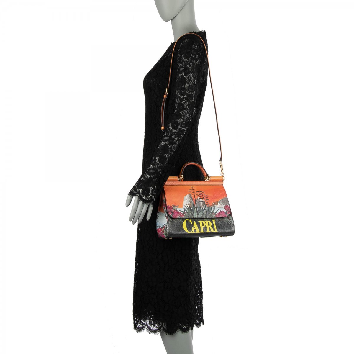 Dolce Gabbana Bag MISS SICILY Capri Orange Green FASHION ROOMS