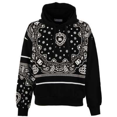 DG Heart Logo Bandana Sweater Sweatshirt Hoody White Black