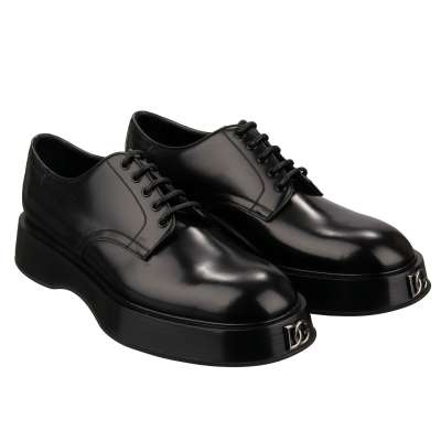 DG Metall Logo Boots Schuhe MICHELANGELO Schwarz 44 UK 10