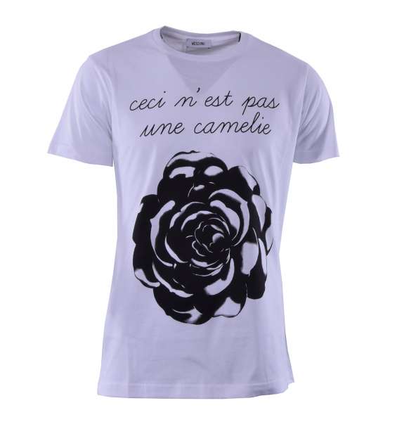 T-Shirt with motive of a rose by MOSCHINO First Line
