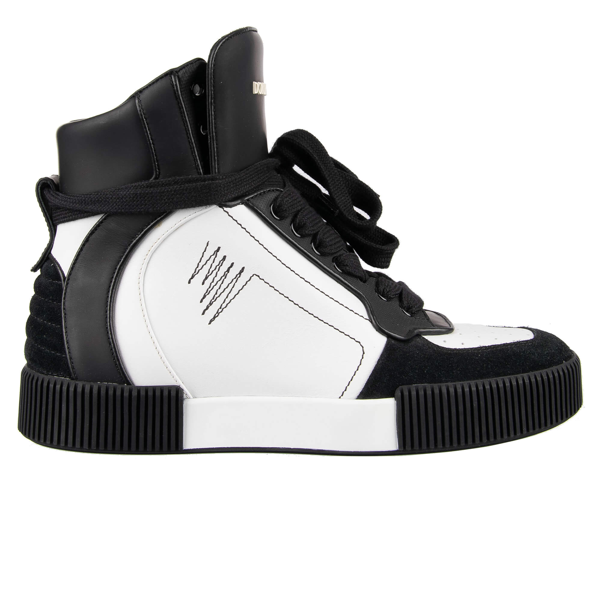 Dolce & Gabbana High-Top Sneakers MIAMI Black White | FASHION ROOMS