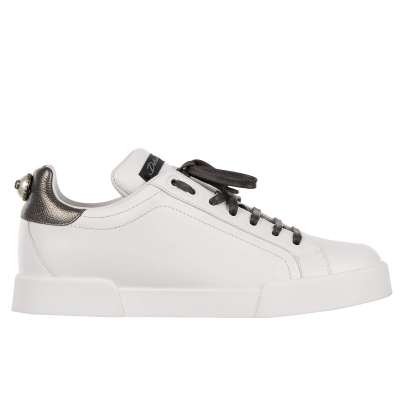 DG Pearl Logo Sneaker PORTOFINO White Silver