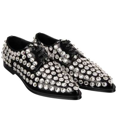 Kristall Klassische Leder Schuhe MILLENIALS Schwarz Weiß 39 US 9