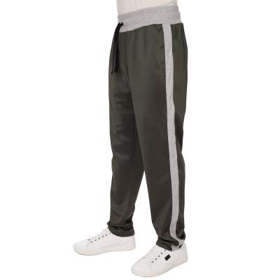 Perlen Gold Krone Jogger Hose Khaki Grün Grau 48 M 