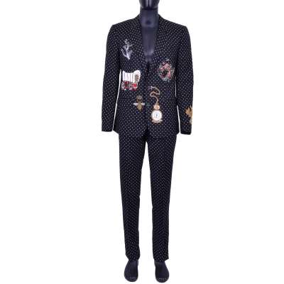 MARTINI Polka Dot Suit with Embroidery