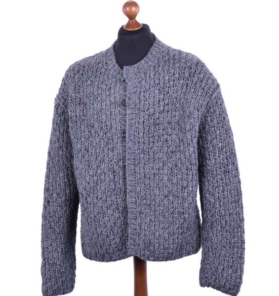 Oversize Strickjacke im Ritter-Stil aus Schurwolle von DOLCE & GABBANA Black Label