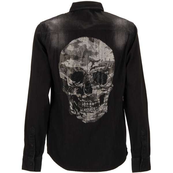 Philipp plein top denim shirt
