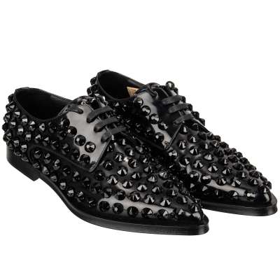 Crystal Classic Leather Shoes MILLENIALS Black 40 US 10